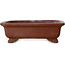 Pot à bonsaï rectangulaire non émaillé de Shibakatsu - 160 x 130 x 50 mm
