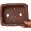 Pot à bonsaï rectangulaire non émaillé de Shibakatsu - 160 x 130 x 50 mm