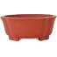 Mokko unglazed bonsai pot by Shibakatsu - 187 x 160 x 65 mm