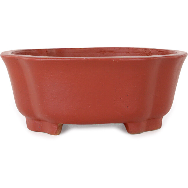 Mokko unglazed bonsai pot by Shibakatsu - 187 x 160 x 65 mm