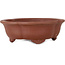 Mokko ongeglazuurde bonsaipot van Shibakatsu - 180 x 156 x 60 mm