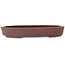 Ovale ongeglazuurde bonsaipot van Hattori - 225 x 170 x 32 mm