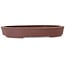 Pot à bonsaï ovale non émaillé par Hattori - 225 x 170 x 32 mm