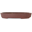 Ovale ongeglazuurde bonsaipot van Hattori - 225 x 170 x 32 mm