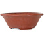Ronde ongeglazuurde bonsaipot van Ikkou - 138 x 138 x 48 mm