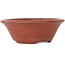 Ronde ongeglazuurde bonsaipot van Ikkou - 138 x 138 x 48 mm