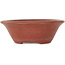 Ronde ongeglazuurde bonsaipot van Ikkou - 138 x 138 x 48 mm