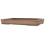 Maceta rectangular sin esmaltar para bonsái - 243 x 180 x 30 mm