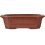 Pot à bonsaï rectangulaire non émaillé - 165 x 130 x 48 mm