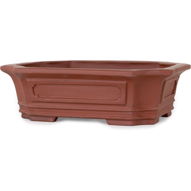 Pot à bonsaï rectangulaire non émaillé - 165 x 130 x 48 mm