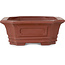 Rechthoekige ongeglazuurde bonsaipot - 165 x 130 x 48 mm