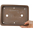 Maceta rectangular sin esmaltar para bonsái - 243 x 180 x 30 mm