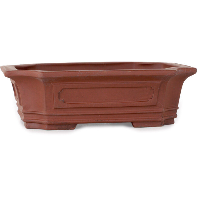 Pot à bonsaï rectangulaire non émaillé - 165 x 130 x 48 mm