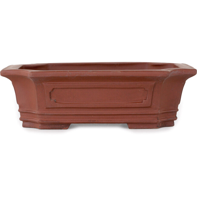 Pot à bonsaï rectangulaire non émaillé - 165 x 130 x 48 mm