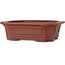 Rechteckiger unglasierter Bonsai-Topf - 165 x 130 x 48 mm