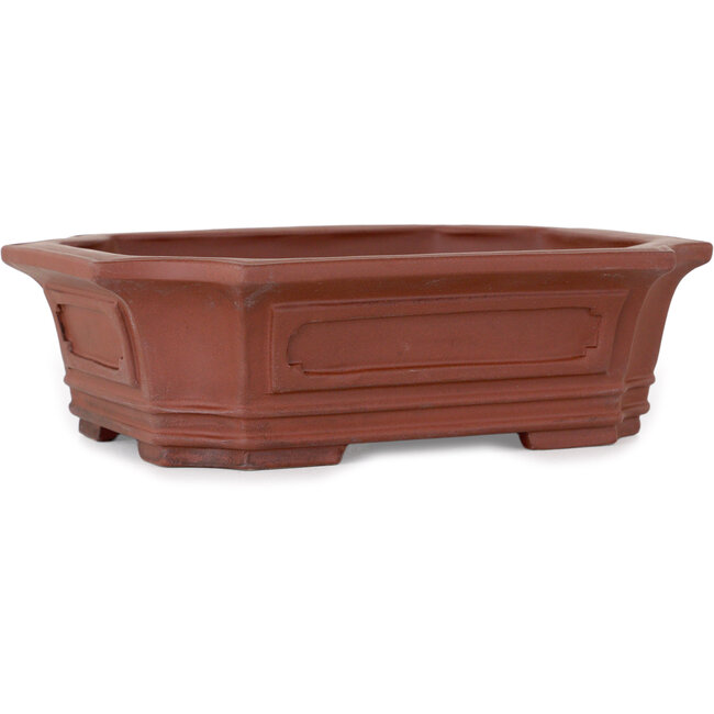 Pot à bonsaï rectangulaire non émaillé - 165 x 130 x 48 mm