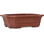 Rechthoekige ongeglazuurde bonsaipot - 165 x 130 x 48 mm