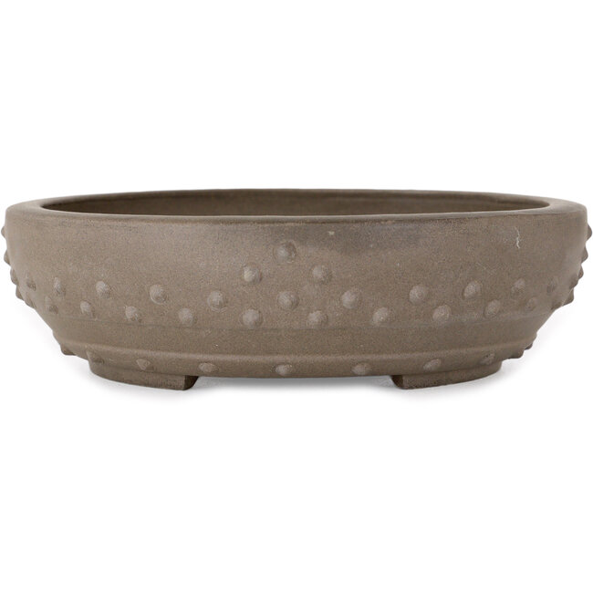 Ronde ongeglazuurde bonsaipot - 153 x 153 x 43 mm