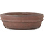 Runder unglasierter Bonsai-Topf von Shouzan - 145 x 145 x 45 mm