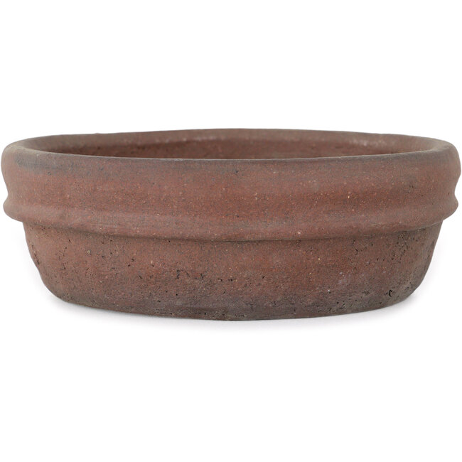 Maceta redonda sin esmaltar para bonsái de Shouzan - 145 x 145 x 45 mm