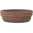 Runder unglasierter Bonsai-Topf von Shouzan - 145 x 145 x 45 mm