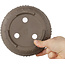 Ronde ongeglazuurde bonsaipot - 153 x 153 x 43 mm