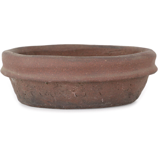 Vaso bonsai rotondo non smaltato di Shouzan - 130 x 130 x 40 mm