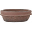 Runder unglasierter Bonsai-Topf von Shouzan - 130 x 130 x 40 mm