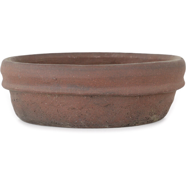 Maceta redonda sin esmaltar para bonsái de Shouzan - 145 x 145 x 45 mm