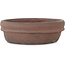 Runder unglasierter Bonsai-Topf von Shouzan - 145 x 145 x 45 mm