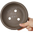 Ronde ongeglazuurde bonsaipot - 153 x 153 x 43 mm