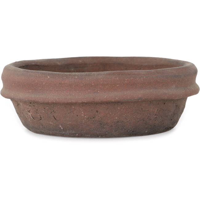 Vaso bonsai rotondo non smaltato di Shouzan - 130 x 130 x 40 mm