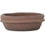 Runder unglasierter Bonsai-Topf von Shouzan - 130 x 130 x 40 mm