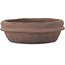 Runder unglasierter Bonsai-Topf von Shouzan - 130 x 130 x 40 mm