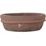 Runder unglasierter Bonsai-Topf von Shouzan - 145 x 145 x 45 mm
