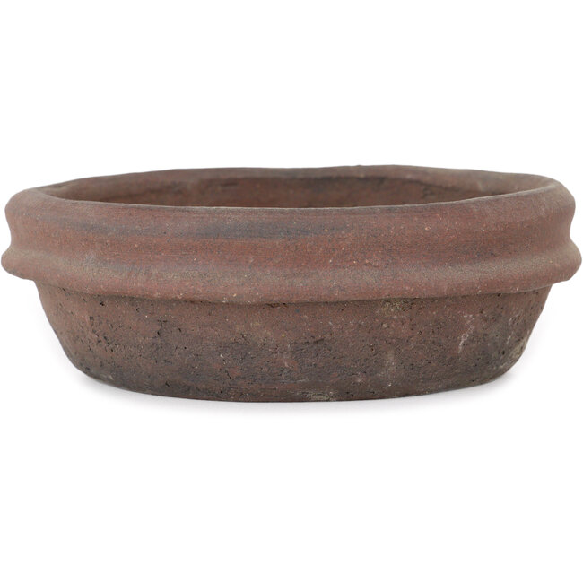 Vaso bonsai rotondo non smaltato di Shouzan - 130 x 130 x 40 mm