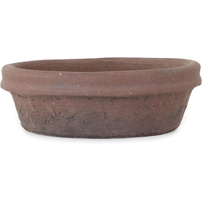 Vaso bonsai rotondo non smaltato di Shouzan - 130 x 130 x 42 mm