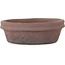 Runder unglasierter Bonsai-Topf von Shouzan - 130 x 130 x 42 mm