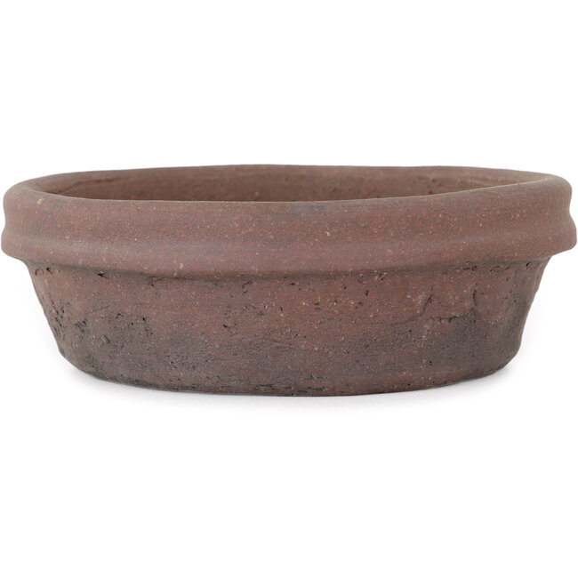 Vaso bonsai rotondo non smaltato di Shouzan - 130 x 130 x 42 mm