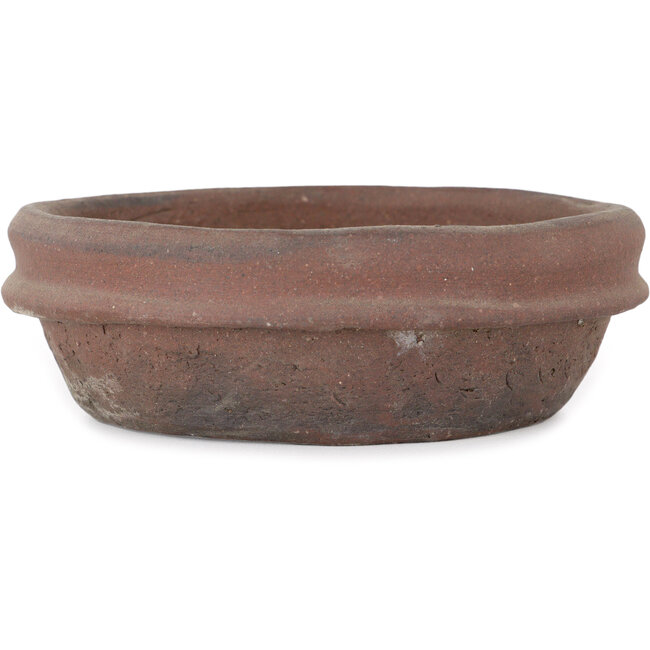 Vaso bonsai rotondo non smaltato di Shouzan - 130 x 130 x 40 mm