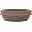 Runder unglasierter Bonsai-Topf von Shouzan - 130 x 130 x 40 mm