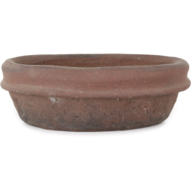 Runder unglasierter Bonsai-Topf von Shouzan - 130 x 130 x 40 mm