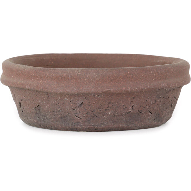 Pot à bonsaï rond non émaillé de Shouzan - 130 x 130 x 42 mm