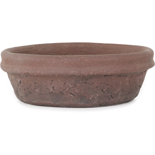 Pot à bonsaï rond non émaillé de Shouzan - 130 x 130 x 42 mm