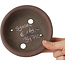 Pot à bonsaï rond non émaillé de Shouzan - 130 x 130 x 42 mm
