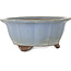 Lotus blue bonsai pot by Yamaaki - 225 x 225 x 100 mm