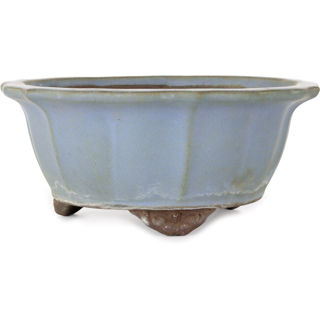 Pot à bonsaï Lotus bleu par Yamaaki - 225 x 225 x 100 mm