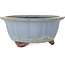 Lotus blue bonsai pot by Yamaaki - 225 x 225 x 100 mm