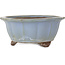 Lotus blue bonsai pot by Yamaaki - 225 x 225 x 100 mm
