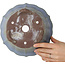 Lotus blue bonsai pot by Yamaaki - 225 x 225 x 100 mm